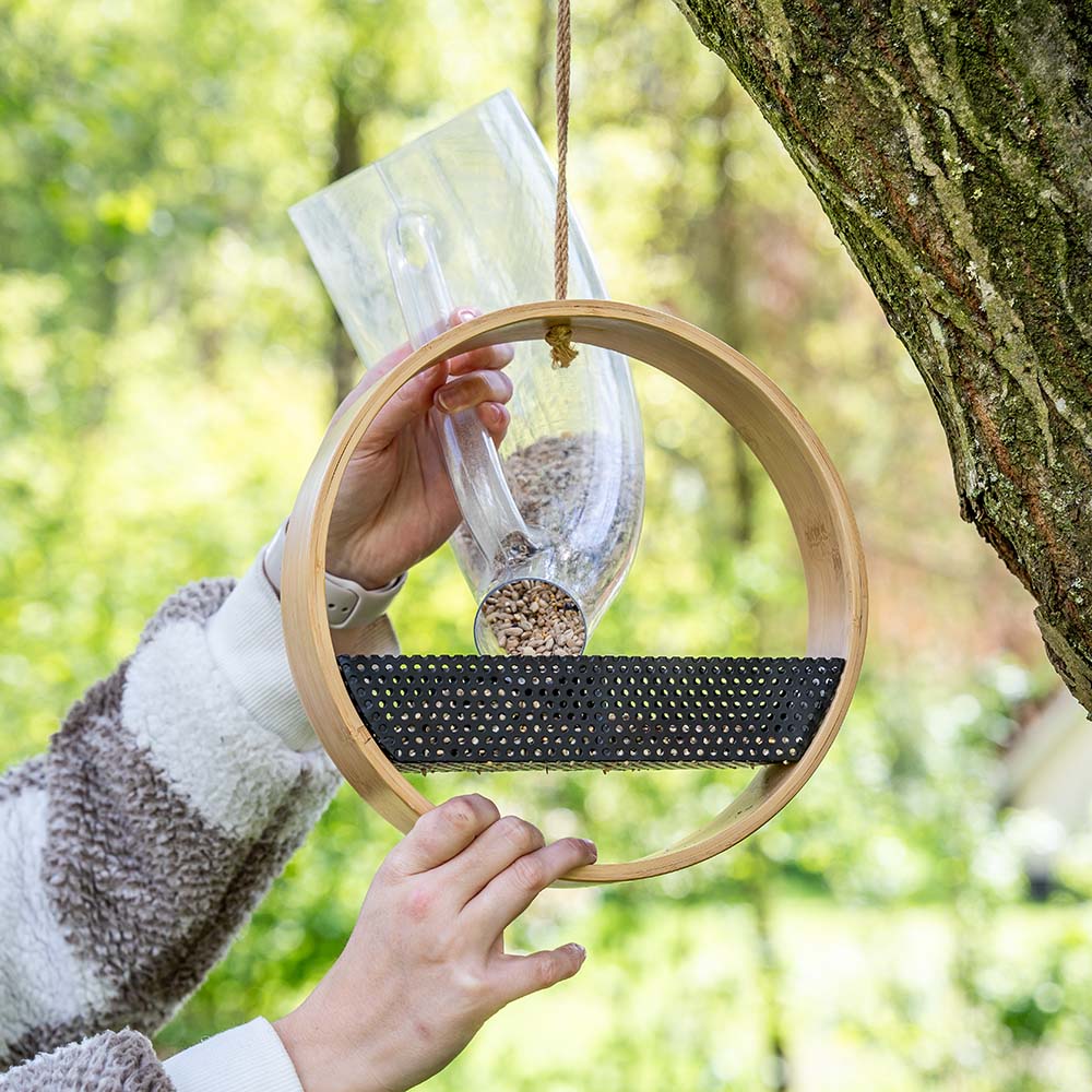 Saaten-Futterhaus „Osaka“ aus Bambus | CJ Wildlife